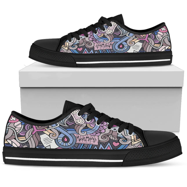 Mind Of A Nurse Canvas Sneakers