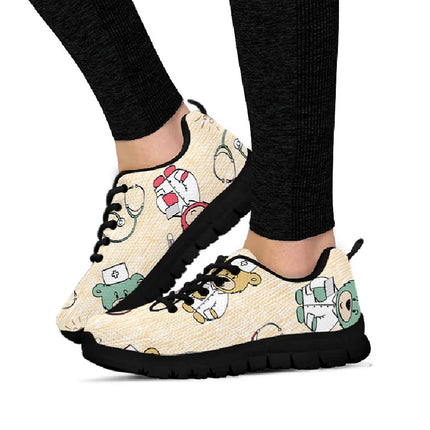 Bear Cream Nurse Sneakers