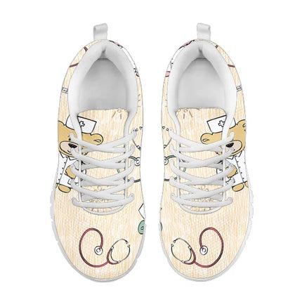 Bear Cream Nurse Sneakers
