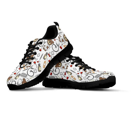 Bear Nurse Sneakers White
