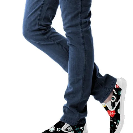 Black Nurse Slip On Sneakers