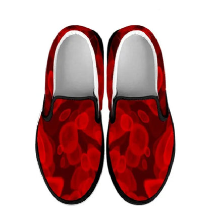 Red Blood Cell Nurse Slip Ons Sneakers