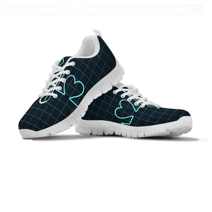 Black Mesh Nurse Sneakers With Picture of Nurse