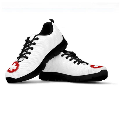 Nurse-Medical Symbol Mesh Sneakers