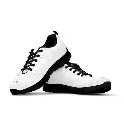 White Nurse Sneakers With Red Heart