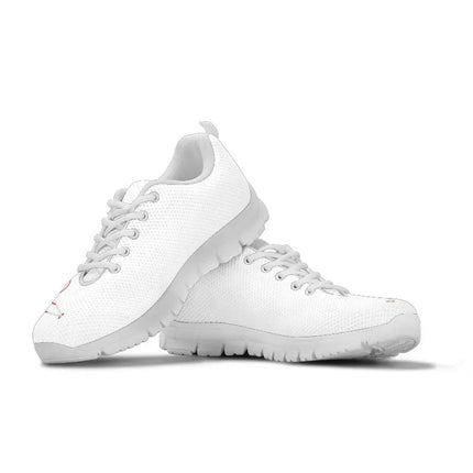 White Nurse Sneakers With Red Heart