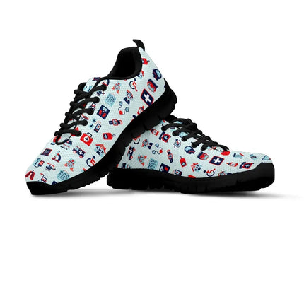 Women's Mesh Pale Blue Nurse Sneakers