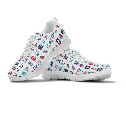 Women's Mesh Pale Blue Nurse Sneakers