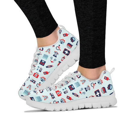 Women's Mesh Pale Blue Nurse Sneakers
